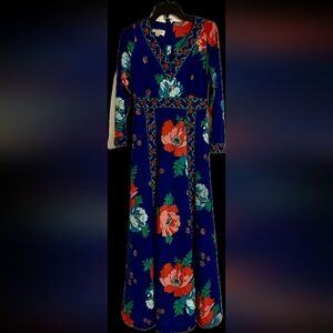 Vintage Bernie Bee Floral Maxi Dress